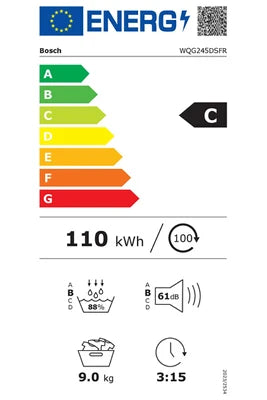 Sèche-linge pompe à chaleur Bosch WQG245DSFR
