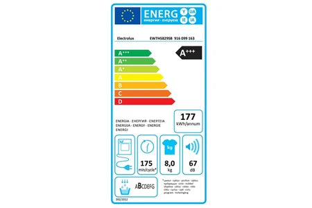 Sèche-linge pompe à chaleur Electrolux EW7H5829SB