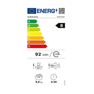 Sèche-linge pompe à chaleur Lg  RH9X76WH