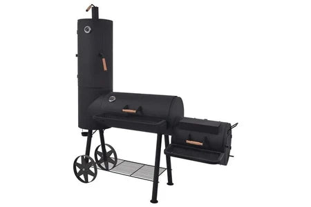 : Barbecue à charbon VIDAXL XXL Noir – Barbecue charbon avec étagère inférieure – Grill extérieur grande capacité