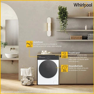 Lave-linge hublot Whirlpool W0M011WADSFR SENSE WASH