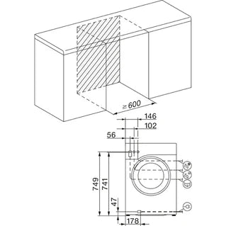 Lave-linge hublot Miele WCA 132 WCS