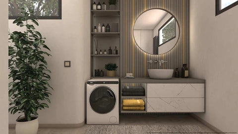 Lave-linge hublot Haier HW50-BP12307U1-S