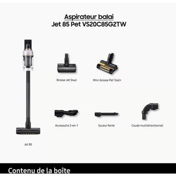 Aspirateur balai SAMSUNG  Jet 85 Pet VS20C85G2TW