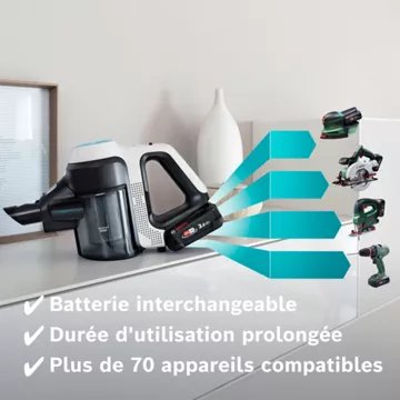 Aspirateur balai BOSCH BCS71HYG4 Unlimited 7 ProHygienic