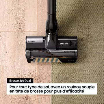 Aspirateur balai SAMSUNG Pack Jet 85 Pet + Double serpillière spray + 2ème filtre